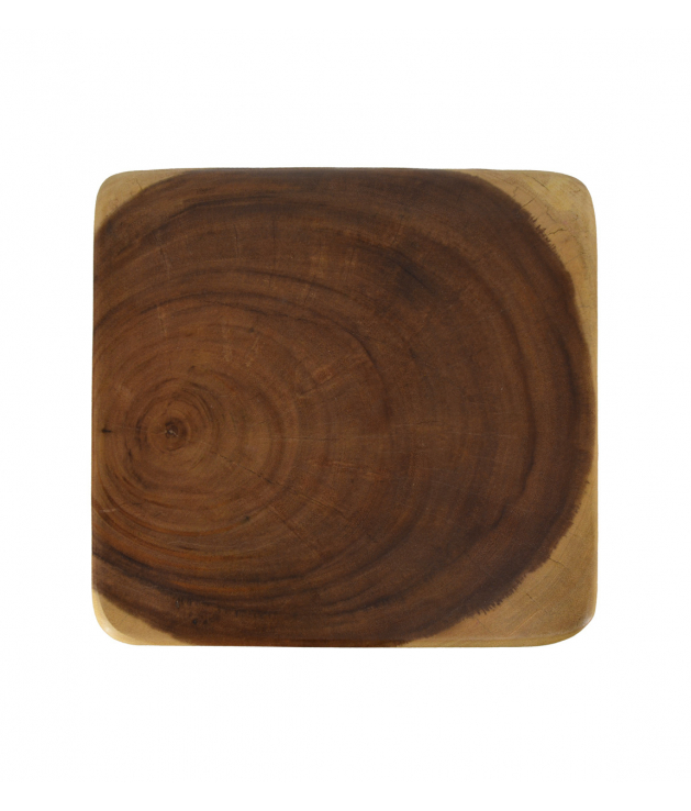 Taburete cuadrado tronco espiral Taburete cuadrado tronco espiral