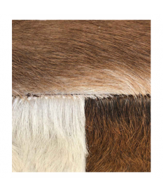 Taburete piel cabra cuadrado 2