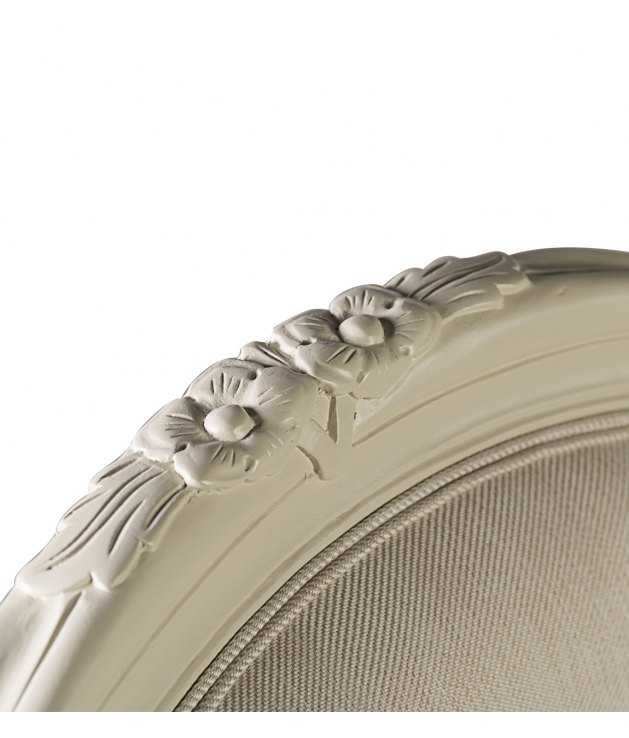 Sillón vintage Louis blanco tapizado