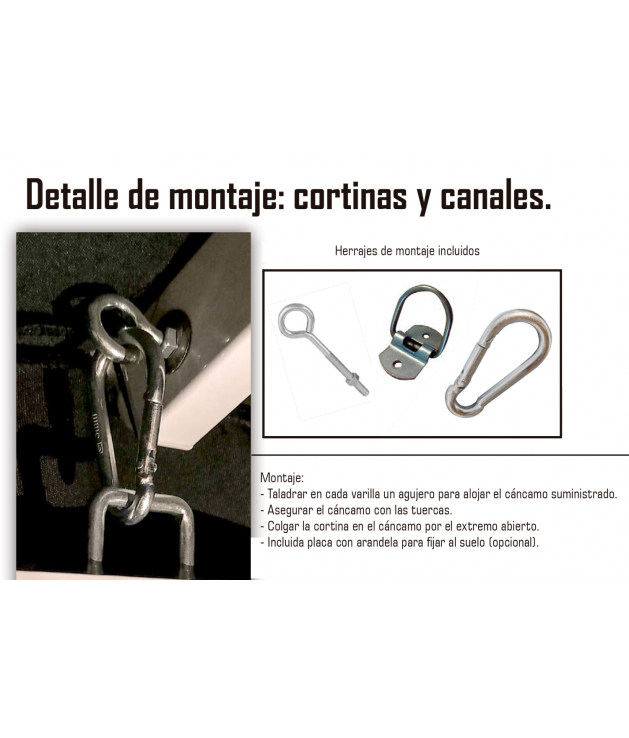 Cortinas parasol 3m ó 4m