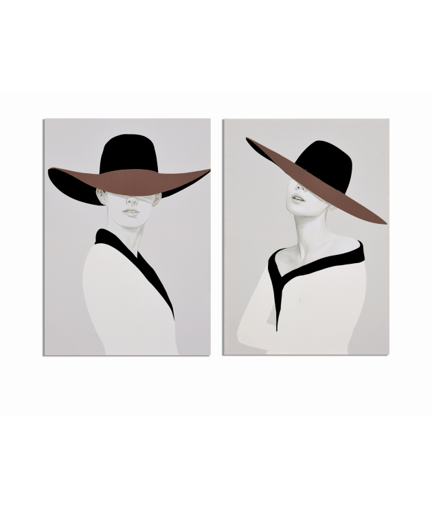 Lienzo impr. mujer pamela 70x100 cms....