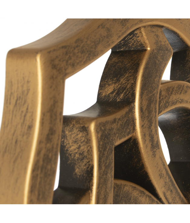 Espejo de Pared Dorado de Resina 60 cm