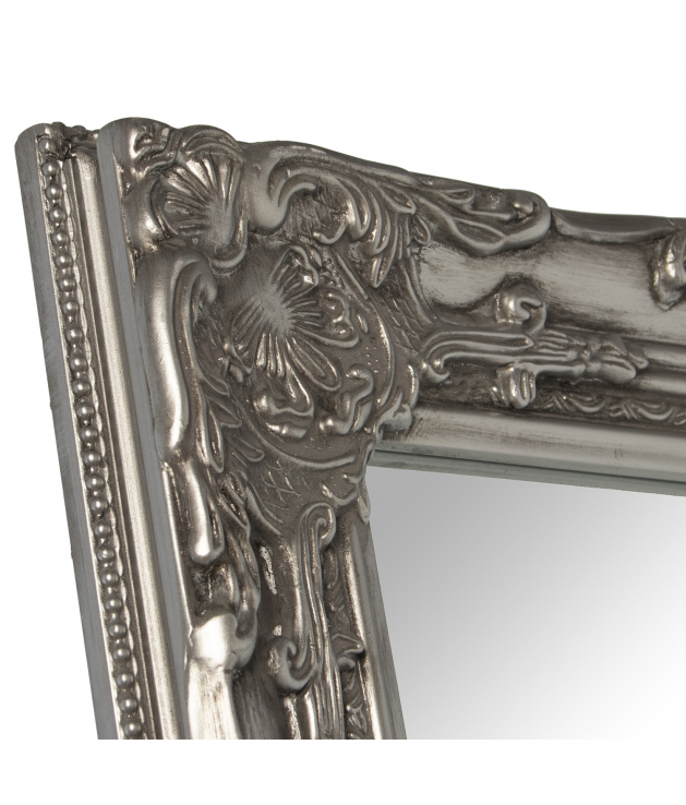 Espejo de pie madera plateado Espejo de pie madera plateado