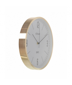 Reloj pared aluminio dorado... 2
