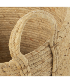 Set 3 cestos hojas de maíz/hierba de mar natural 2