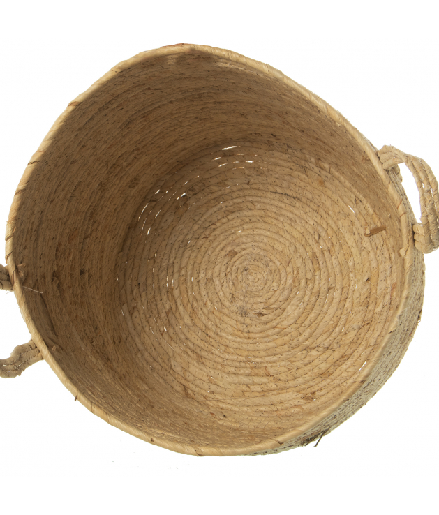 Set 3 cestos hojas de maíz/hierba de mar natural