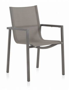 Silla reposabrazos marrón...