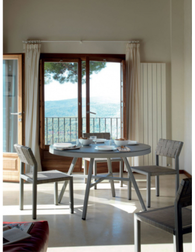 Mesa de comedor redonda Cube