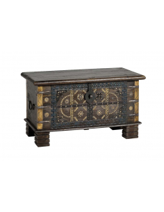 Baúl de madera de mango oscuro