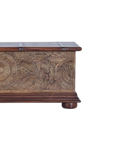 Baúl en madera de mango con apertura...