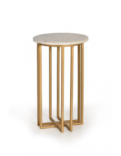 Mesa auxiliar de mármol y...