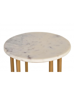 Mesa auxiliar de mármol y... 2