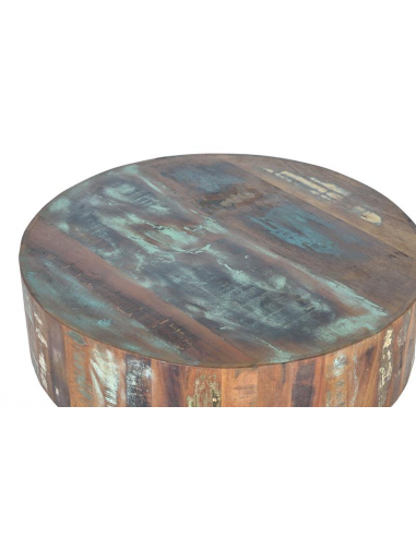 Mesa de centro en madera reciclada y...