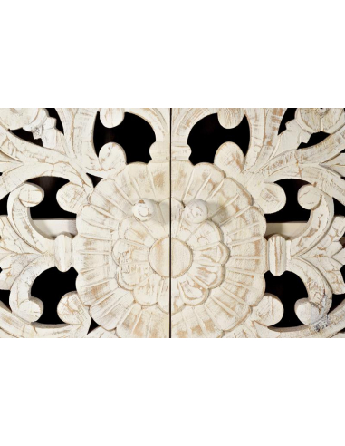 Vitrina 2 puertas en madera de mango...