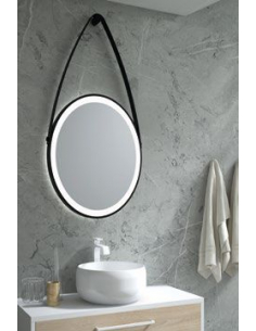 Espejo Gian metal + LED 2