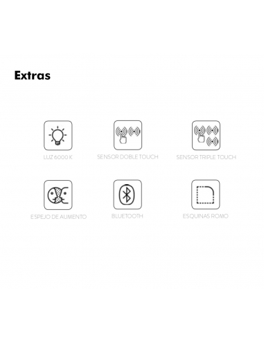 Espejo retroiluminado Isa Espejo retroiluminado Isa