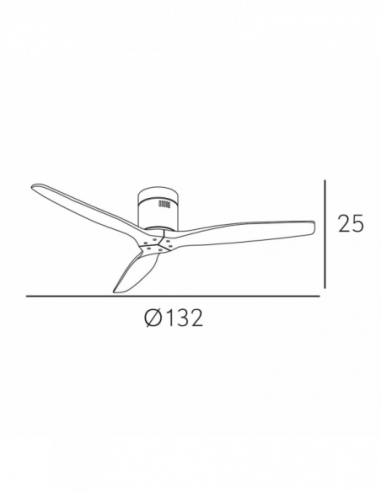 Ventilador de techo DC Aguilon níquel...