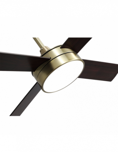 Ventilador de techo Nevery cuero 4 aspas