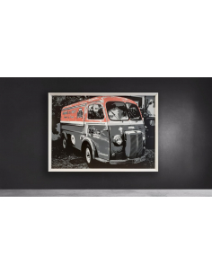 Lámina furgoneta antigua