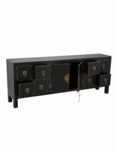 Mueble 8 cajones negro-oro... 2