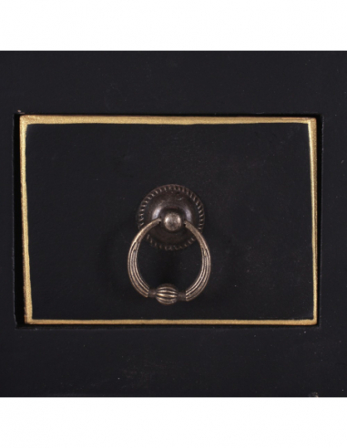 Consola Oriental Negra 4 Puertas y 3...