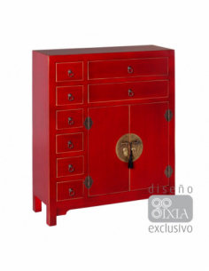 Mueble auxiliar rojo...