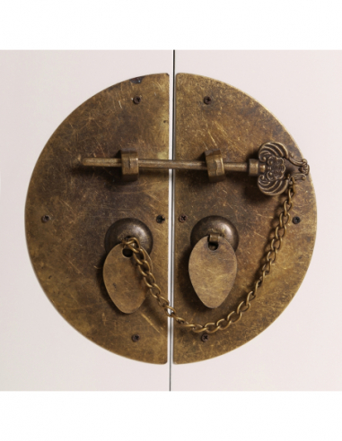 Consola 2 puertas y 6 cajones blanco