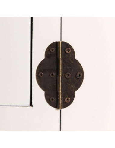 Consola 2 puertas y 6 cajones blanco