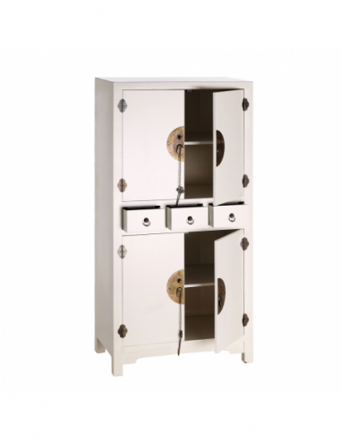Mueble auxiliar blanco estilo oriental Mueble auxiliar blanco estilo oriental