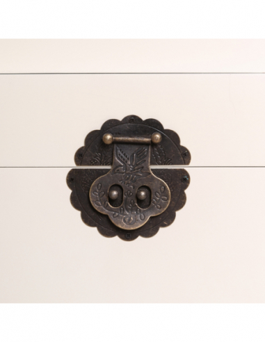 Set 2 baúles blanco madera ''oriente''