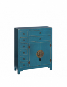 Mueble auxiliar azul...