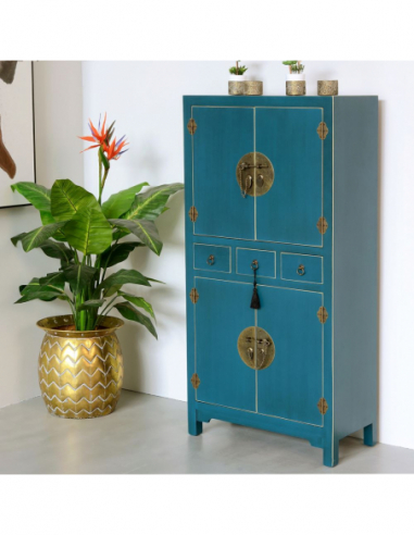 Mueble auxiliar azul