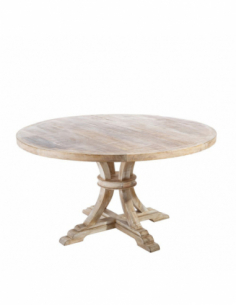 Mesa comedor redonda blanco...