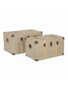 Set 2 baúles beige con...