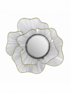 Espejo metal zinc y oro...