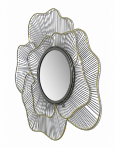 Espejo metal zinc y oro... 2