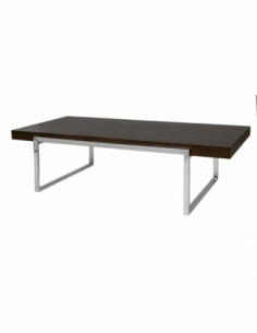 Mesa de centro acero y madera