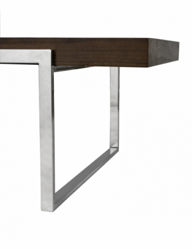 Mesa de centro acero y madera