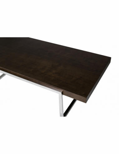 Mesa de centro acero y madera