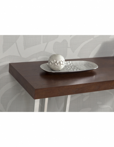 Mesa comedor acero y madera