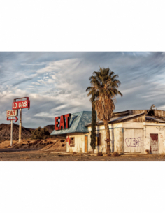 Cuadro cristal hotel carretera