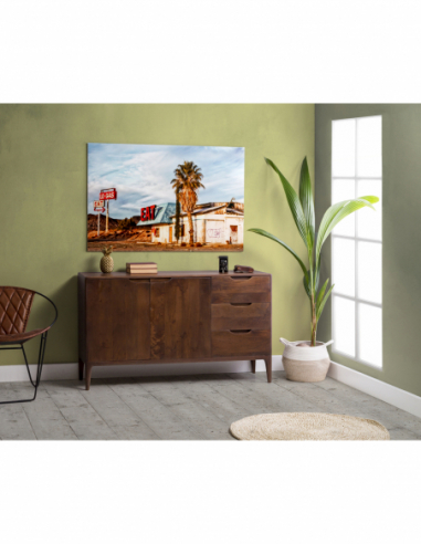 Cuadro cristal hotel carretera