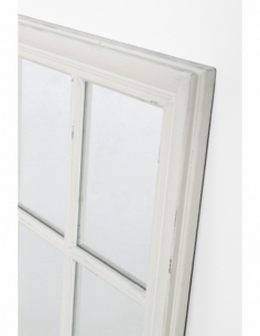 Espejo ventana blanco decapado 2