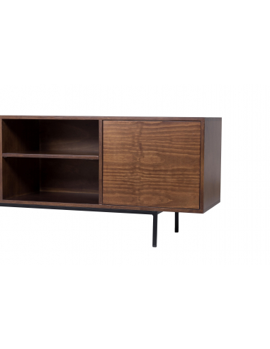 Mesa tv Push 2 puertas - nogal Mesa tv Push 2 puertas - nogal