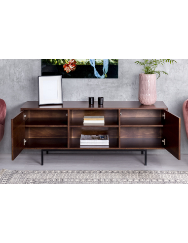 Mesa tv Push 2 puertas - nogal Mesa tv Push 2 puertas - nogal