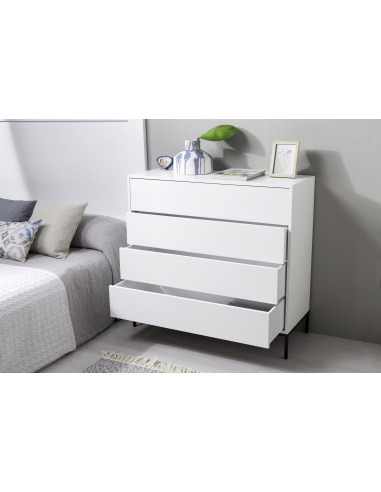 Cómoda Push 4 cajones-blanco