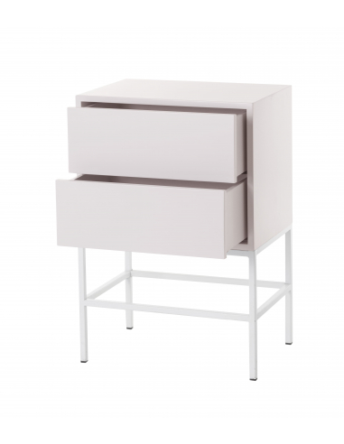 Mesita de noche Push 2 cajones-visón