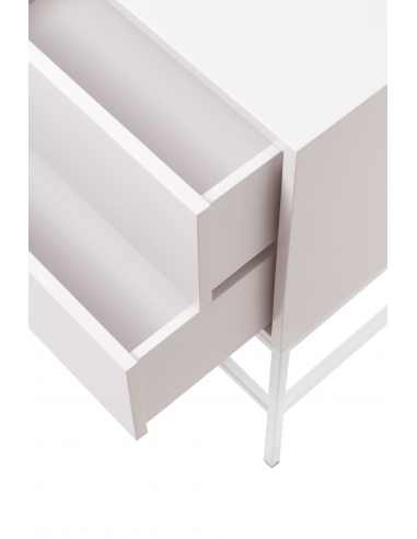 Mesita de noche Push 2 cajones-visón