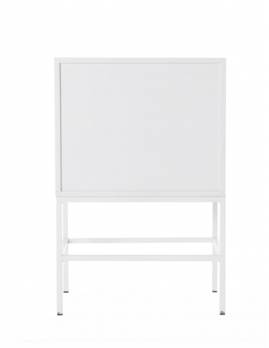 Mesita de noche Push 2 cajones blanco