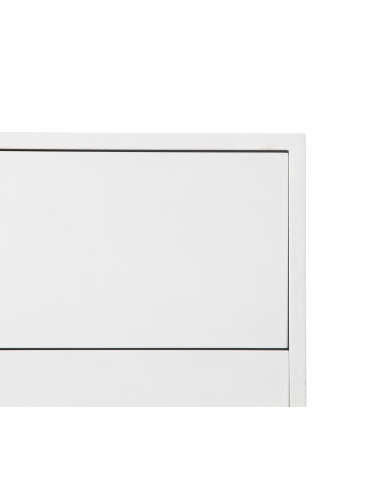 Mesita de noche Push 2 cajones blanco